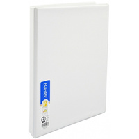 BANTEX A4 2DR 16mm INSERT BINDER WHITE