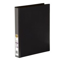 MARBIG A4 2DR 25mm ENVIRO INSERT BINDER BLACK