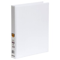 MARBIG A4 4D 25mm CLEARVIEW INSERT BINDER WHITE