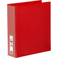 MARBIG A4 4DR 50mm ENVIRO INSERT BINDER RED