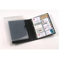 MARBIG BUSINESS CARD BOOK WITH CASE 500 CAPACITY 