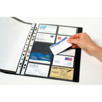 MARBIG BUSINESS CARD POCKETS A4 PACK 10  