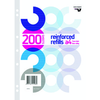 VICTORY REINFORCED LOOSE LEAF REFILLS A4 PACK 200