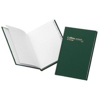 COLLINS 05604 NOTEBOOK CASED AND SEWN A5 240 PAGE A-Z INDEX GREEN