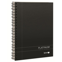SPIRAX PLATINUM A4 NOTEBOOK 200 PAGES BLACK