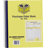 SPIRAX 501 PURCHASE ORDER BOOK QUARTO