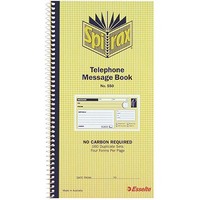 SPIRAX 550 CARBONLESS TELEPHONE MESSAGE BOOK