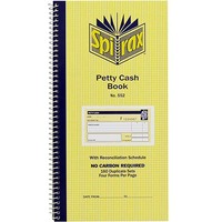 SPIRAX 552 PETTY CASH BOOK CARBONLESS DUPLICATE