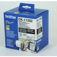 BROTHER DK-11202 SHIPPING/NAME BADGE LABELS 62x100mm WHITE ROLL 300
