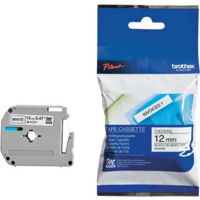 BROTHER M-K231 LABELLING TAPE 12mm BLACK ON WHITE