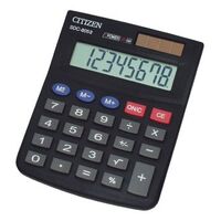 CITIZEN SDC805 8 DIGIT DUAL POWER DESKTOP CALCULATOR
