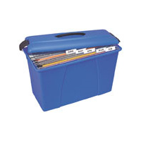 CRYSTALFILE CARRY CASE BLUE WITH BLACK TRIM