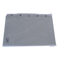 SYSTEM CARDS INDEX  8x5  PVC A-Z DIVIDERS