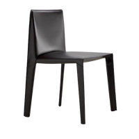 JA/CASA LEATHER DINING CHAIR BLK