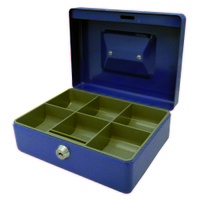 ESSELTE CLASSIC CASH BOX NO 8 200x150x80mm BLUE