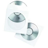 PAPER CD ENVELOPES CLEAR WINDOW PACK 100
