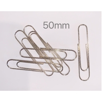 ASSORTED BRAND PAPER CLIP 50MM PACK OF 100
