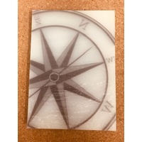 FROSTY COMPASS DESIGN CLEAR PP BINDING COVER 350UM PACK 50