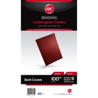 A4 BINDING COVER LEATHERGRAIN 300GSM PACK 100 RED