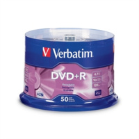 VERBATIM 95037 DVD+R 4.7GB 16X SPINDLE PACK 50