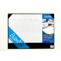 BANTEX 4180 DESKPAD W CALENDAR BLACK