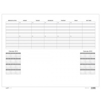 BANTEX 41811617 DESK PAD CALENDAR REFILL FOR 418011 10 SHEET
