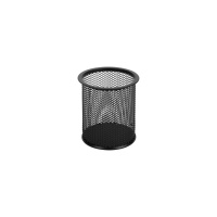 ESSELTE 47547 METAL MESH PENCIL CUP BLACK