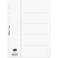 BANTEX A4 5 TAB MANILLA WHITE DIVIDER 