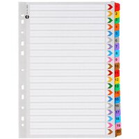 MARBIG 35023 DIVIDERS INDEX A4 COLOUR 1-20 TAB