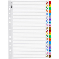 MARBIG 35024 DIVIDERS INDEX A4 COLOUR A-Z