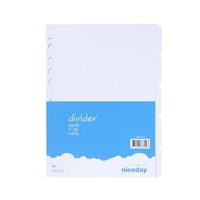 NICEDAY MANILLA DIVIDERS A4 5 TAB WHITE