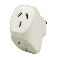 ITALPLAST I 530 DOUBLE ADAPTOR 240VAC 10A WHITE