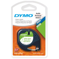 DYMO 92630 LETRATAG PAPER WHITE 12mm x 4m TWIN PACK