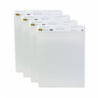 3M 559-VAD POST IT SUPER STICKY EASEL PAD VALUE PACK WHITE PACK 4