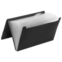 MARBIG 9006502 PP EXPANDING FILE FOOLSCAP 12 POCKET BLACK