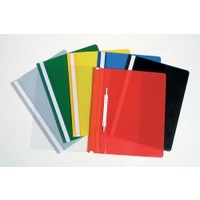 MARBIG CLEAR FRONT FLAT FILE A4 ASSORTED PACK 50