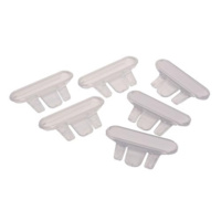 CRYSTALFILE INDICATOR TABS ROUND CLEAR BOX 50