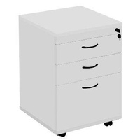 RAPIDLINE CMP2D1F MOBILE PEDESTAL 3 DRAWERS LOCKABLE 690x465x447mm GREY