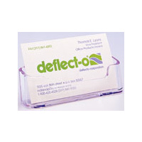 DEFLECT-O 70101 CLEAR BUSINESS CARD HOLDER 1 UP