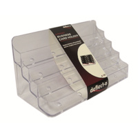 DEFLECT-O 70801 CLEAR BUSINESS CARD HOLDER 8 UP