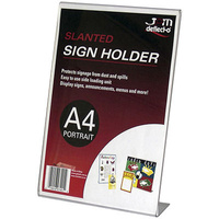DEFLECT-O 47401 BROCHURE SIGN MENU HOLDER A4 PORTRAIT SLANTED