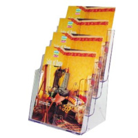 DEFLECT-O 77441 BROCHURE HOLDER A4 FOUR TIER