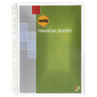 MARBIG EASY ACCESS A4 DOCUMENT HOLDER CLEAR PACK 10