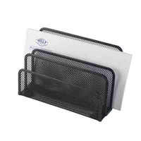 ITALPLAST I 345 WIRE MESH LETTER HOLDER SORTER BLACK