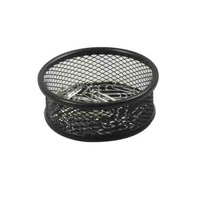 ITALPLAST I348 MESH PAPER CLIP HOLDER BLACK