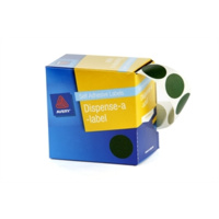 AVERY 937246 ROUND LABELS 24mm GREEN BOX 500