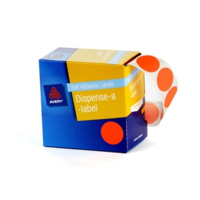 AVERY 937248 ROUND LABELS 24mm ORANGE BOX 500