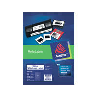 AVERY 959018 L7656-25 SLIDE LABEL 84 PER SHEET WHITE PACK 25