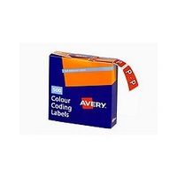 AVERY 43216 P SIDE TAB COLOUR CODING LABELS DARK ORANGE PACK 500