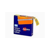 AVERY 43217 Q SIDE TAB COLOUR CODING LABELS YELLOW PACK 500